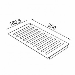 Escorredor de 30x15cm P/ Cuba Quadratino Com Canal - Debacco