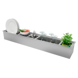 Escorredor de 30x15cm p/ Canal Organizador Úmido Debacco 