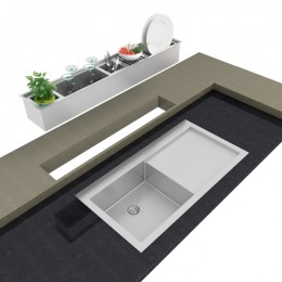 Escorredor de 30x15cm p/ Canal Organizador Úmido Debacco 