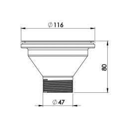 Válvula Inox 4.1/2 pino cromado - Ghelplus