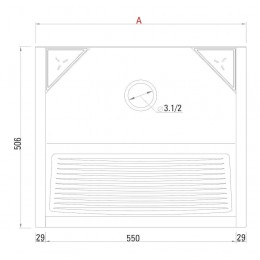 Super Tanque Inox 60x50x43cm 68 Litros - GhelPlus