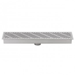 Conj Grelha Linear Piso Inox - 1000x150 mm 