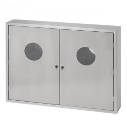 Caixa de Hidrante Inox Dupla Sobrepor - Construinox