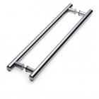 Puxador Inox Duplo Tipo H Tubular 90cm 